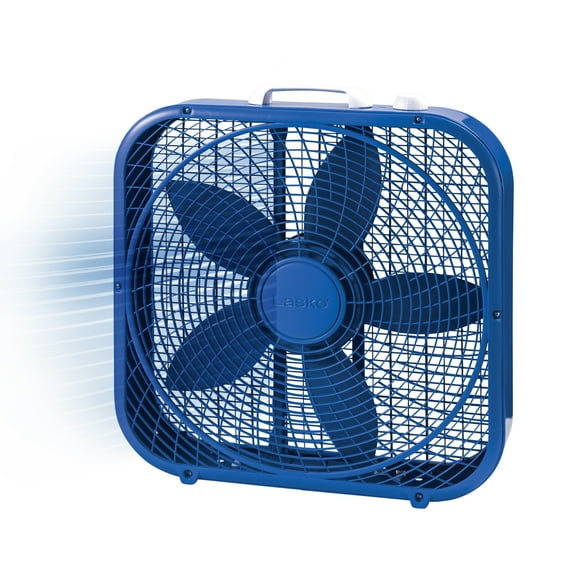 Lasko Cool Colors 20" 3-Speed Energy Efficient Box Fan, Blue, B20308