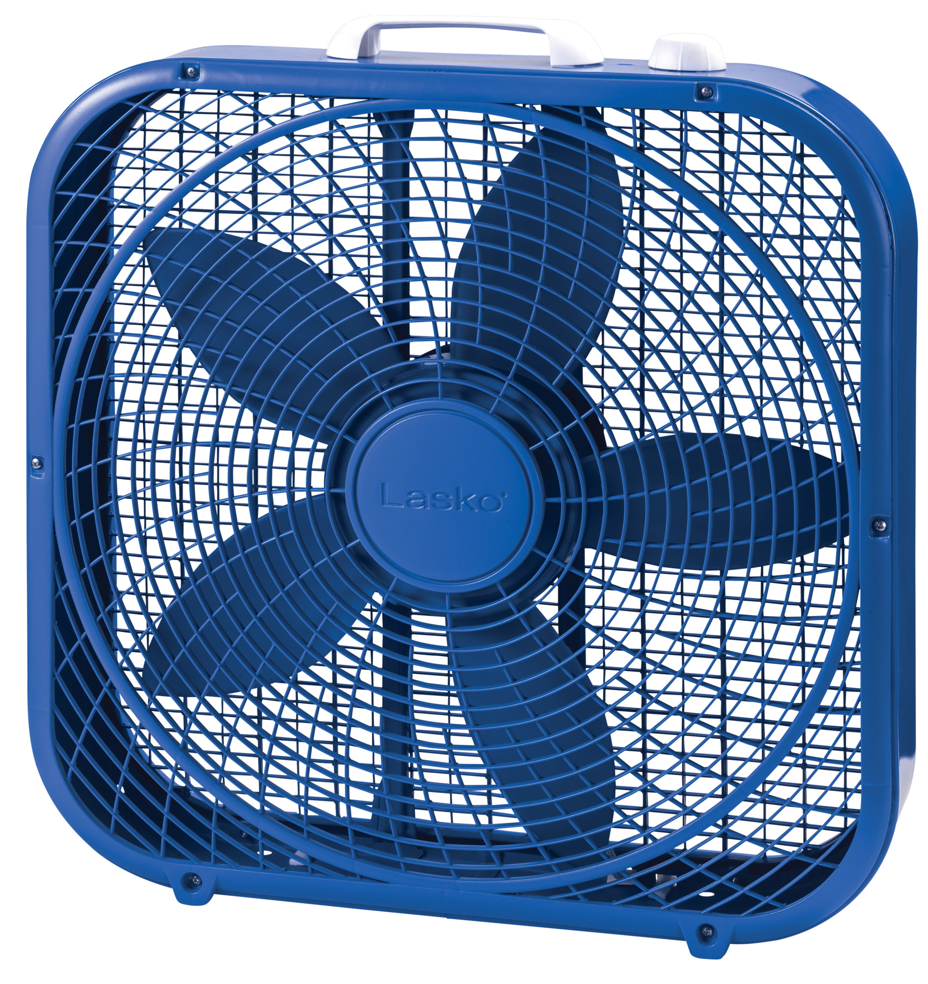 Lasko Cool Colors 20" Energy Efficient Box Fan, 3 Speeds, 22.5" H, Blue, B20308, New - image 1 of 6
