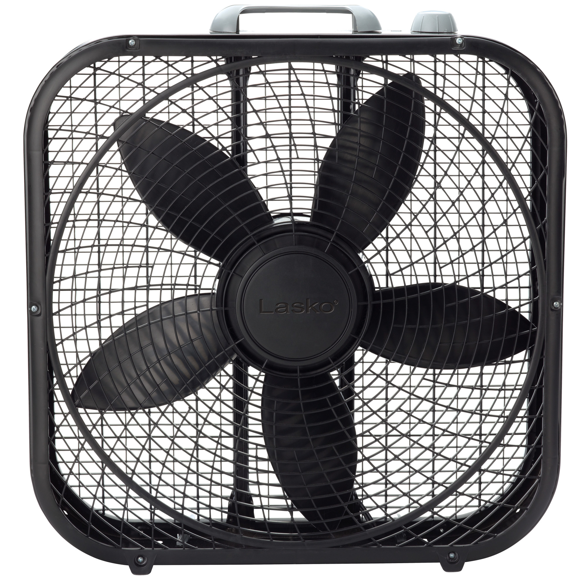Lasko Cool Colors 20" Weather Resistant Box Fan, with 3-Speeds, 22" H,  Black, B20301, New - image 1 of 5