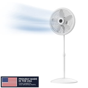 Lasko Cyclone 18" 3-Speed Oscillating, Adjustable Height, Tilting Head Pedestal Fan S18931