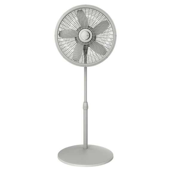 Lasko Cyclone 18" 3-Speed Adjustable Large Room Pedestal Fan, Gray, S18902