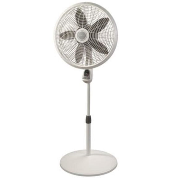 Lasko 18" 3-Speed Oscillating, Remote, Timer, Tilting Head Pedestal Fan 1850