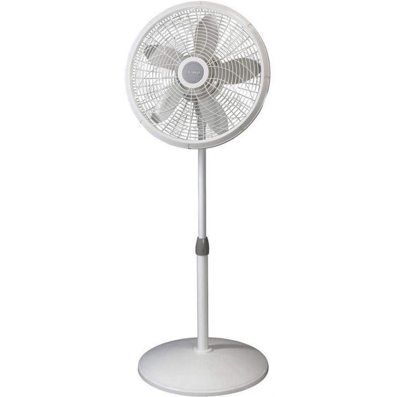 Lasko Elegance and Performance 18" 3-Speed Oscillating Pedestal Fan, White, 1820