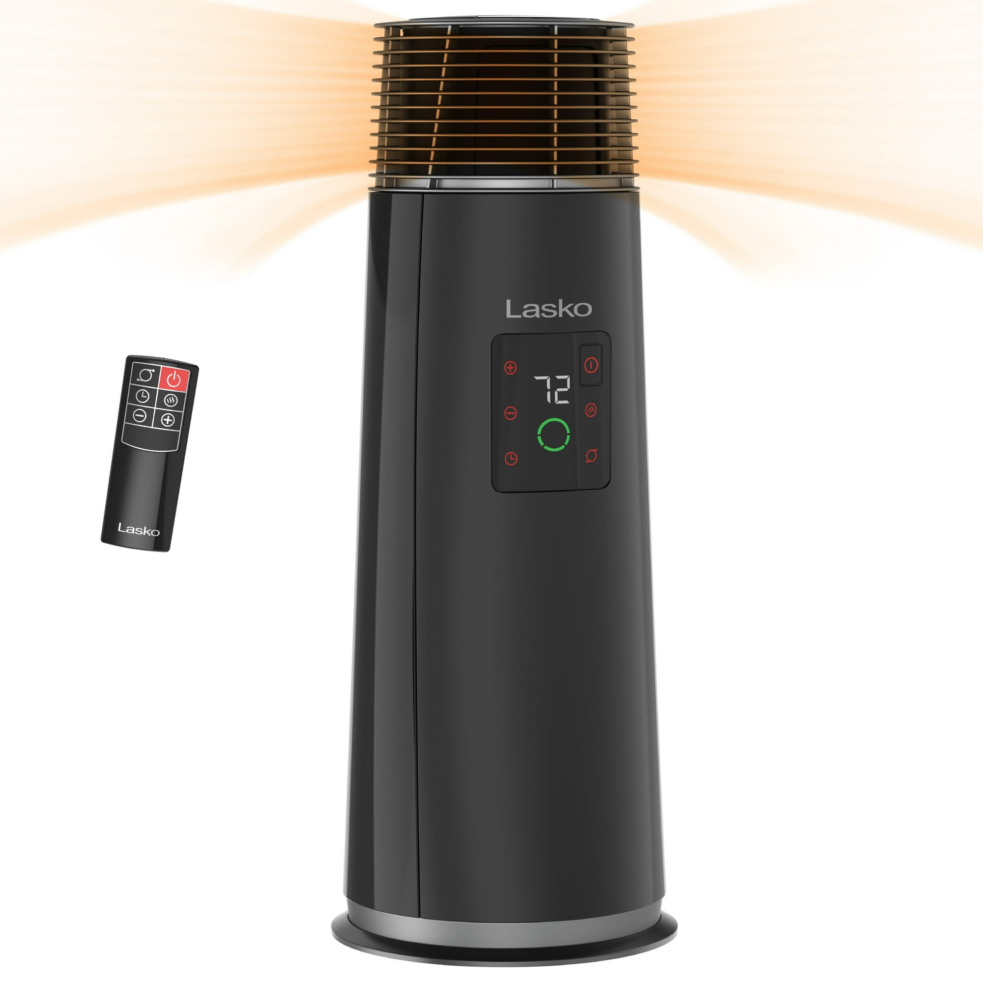 Lasko Full Circle Oscillating Warmth Ceramic Tower Space Heater, CT24362,  Black - Walmart.com