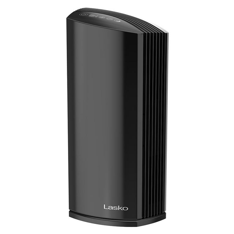 Lasko HEPA Filter Premium Air Purifier Tower with DreamMode and Timer LP450 Black