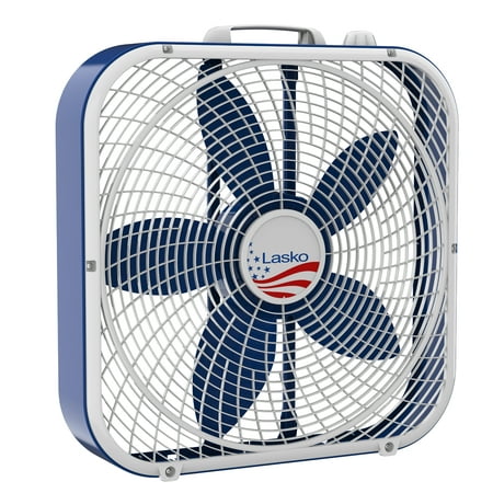 Lasko Limited Edition 20” Box Fan with 3 Speeds, B20610, Red, White & Blue, 21.5"L, New