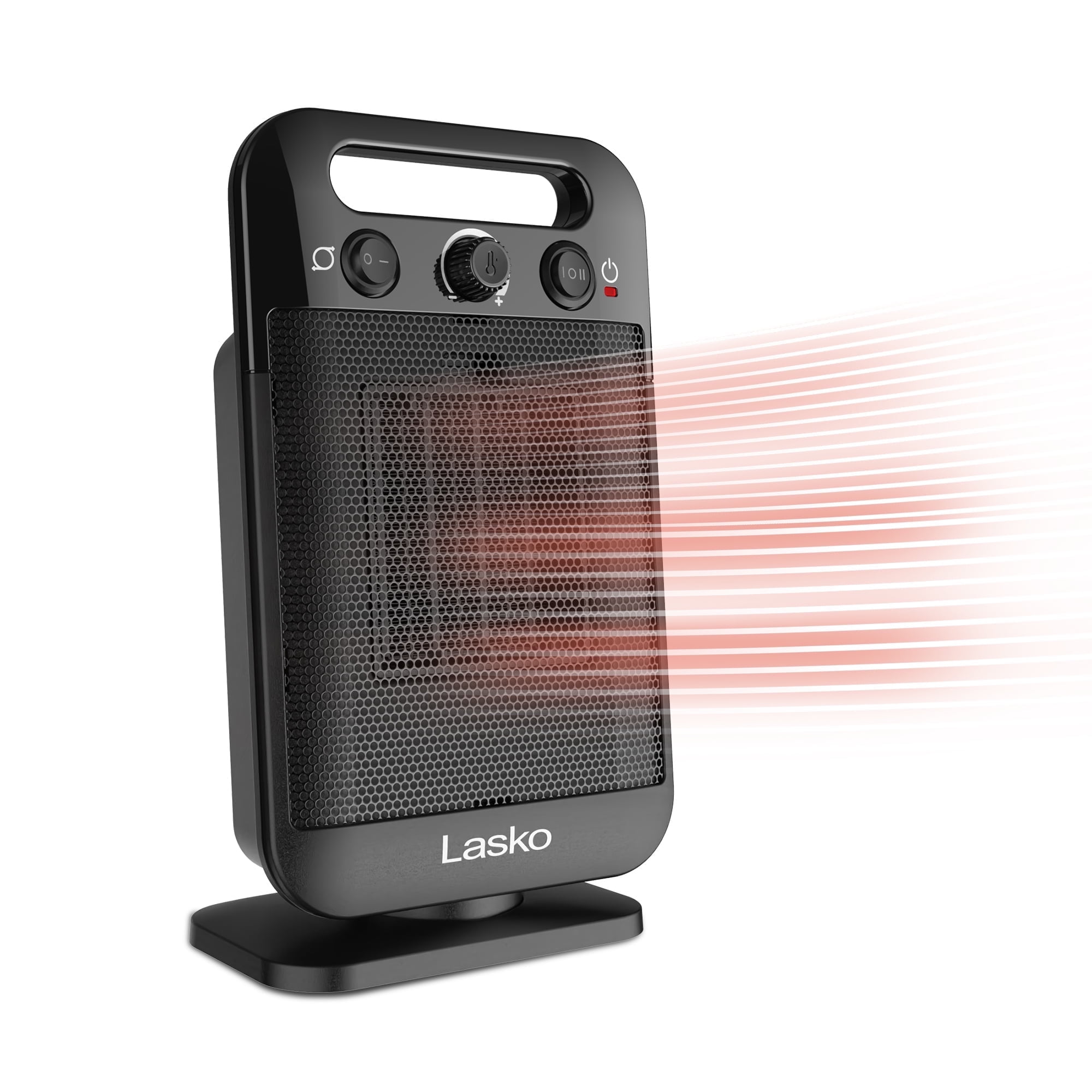 Lasko MyHeat-GO 12" Oscillating Ceramic Space Heater with Thermostat, Black, CD12100, New
