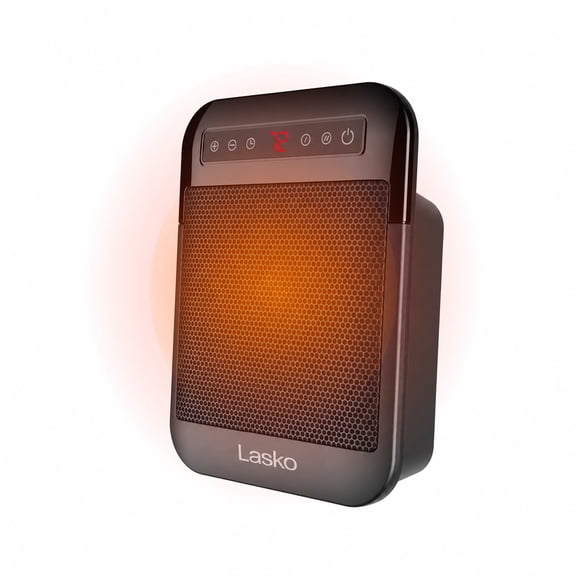 Lasko MyHeat Max CD09101 Black 1500W 2 Speed, Timer, Tip-Over Switch Ceramic Space Heater