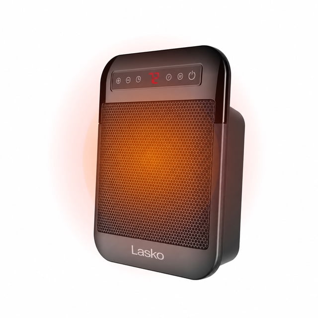 Lasko MyHeat Max CD09101 Black 1500W 2 Speed, Timer, Tip-Over Switch Ceramic Space Heater
