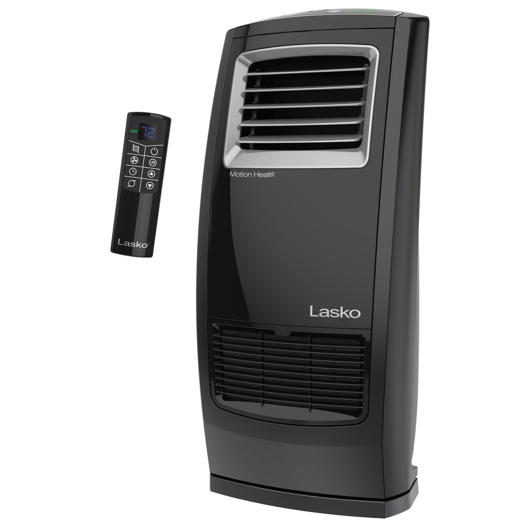 Lasko Oscillating 1500W Electric Motion Heat Whole Room Ceramic Heater with  Remote Control, CC23161, Black - Walmart.com