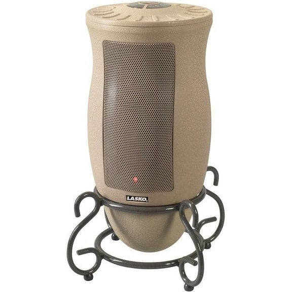 Lasko Oscillating Ceramic Heater with Decorative Finish and 2 Quiet Settings and Built-In Safety Features, Remote Control Included
