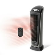 Lasko 23 1500W Oscillating Ceramic Electric Tower Space Heater with Remote Control, 751320, Black