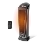 Lasko 751320 Silver 1500W 2 Speed, Oscillating, Remote, Timer Ceramic Tower Space Heater