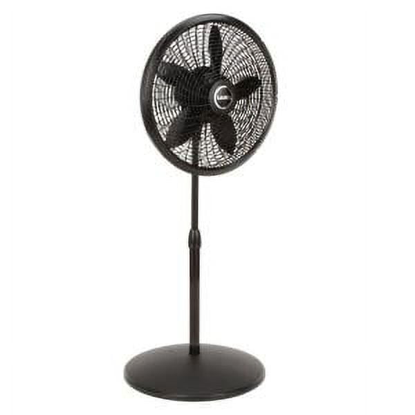 Lasko 18" 3-Speed Oscillating Pedestal Fans Black