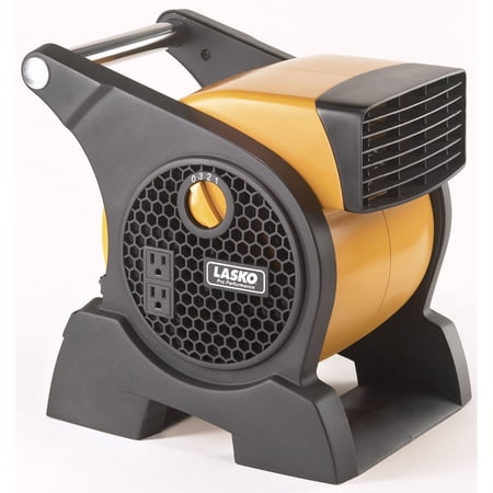 Lasko Pro Performance High Velocity Utility Fan with Integrated Power Outlets