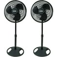 thumbnail image 1 of Lasko Products 16" Oscillating Stand Fan, Black  2521, 2 pack, 1 of 2
