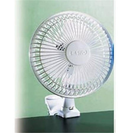 Lasko Products 6 Inch 2-Speed White Clip Fan