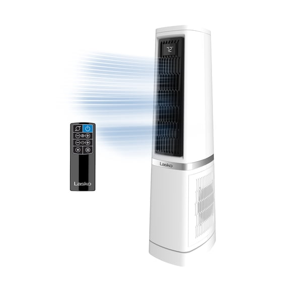 Lasko Stratus 35" 12-Speed Oscillating, Remote, Timer, High Velocity DC Tower Fan HVT350