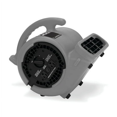 Lasko Super Fan Max 3-Speed Accessory Outlets Air Mover Blower Fan SF-20-G, Gray, New