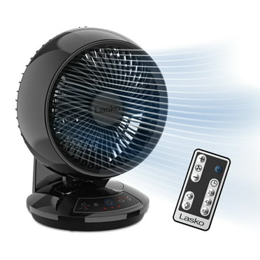Lasko Whirlwind 7" 3-Speed Orbital Motion Remote Control Air Circulator Table Fan, A12558, New