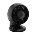 thumbnail image 1 of Lasko Whirlwind EcoQuiet 7" 12-Speed Dual Oscillating Tabletop DC Motor Fan, 487 CFM, Black, A12668, 1 of 11
