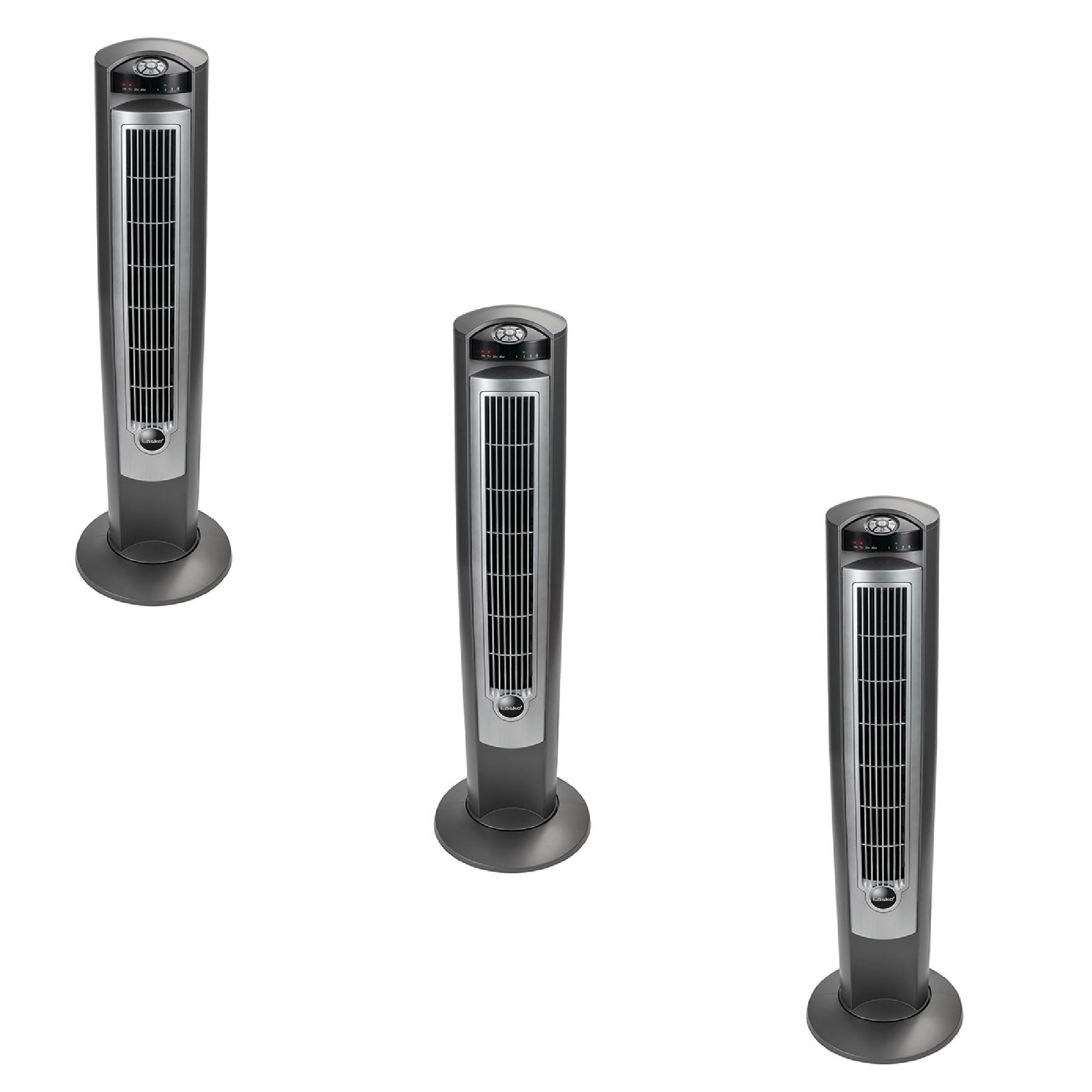 Lasko Wind Curve Nighttime Setting Tower Fan w/ Remote Control, Silver (3  Pack) - Walmart.com