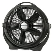 Lasko Wind Machine 20" Air Circulator Floor Fan, 3 Speeds, 23" H, Black, A20302, New