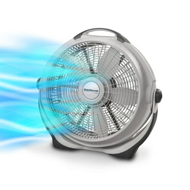 Lasko Wind Machine 20" Pivoting Floor Fan with 3 Speeds, 23" H, Gray, A20301, New