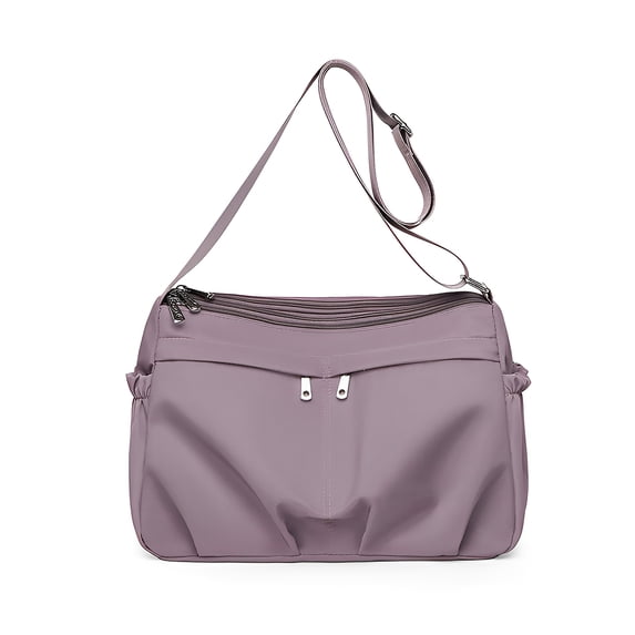KXF Multi-layer Nylon Shoulder Bag for Women Large Capacity Crossbody Bag Lightweight Travel Satchel