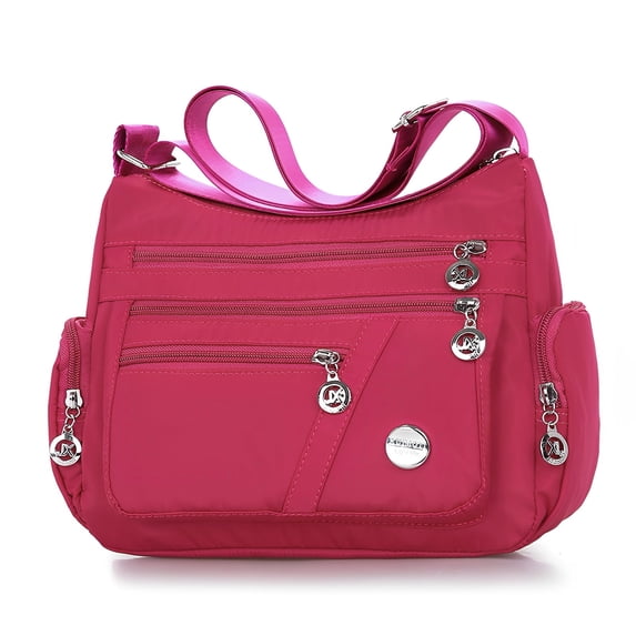 KXF Nylon Crossbody Bags for Women Waterproof Shoulder Bag Ladies Multi Pocket Tote Handbag Travel Messenger Bag