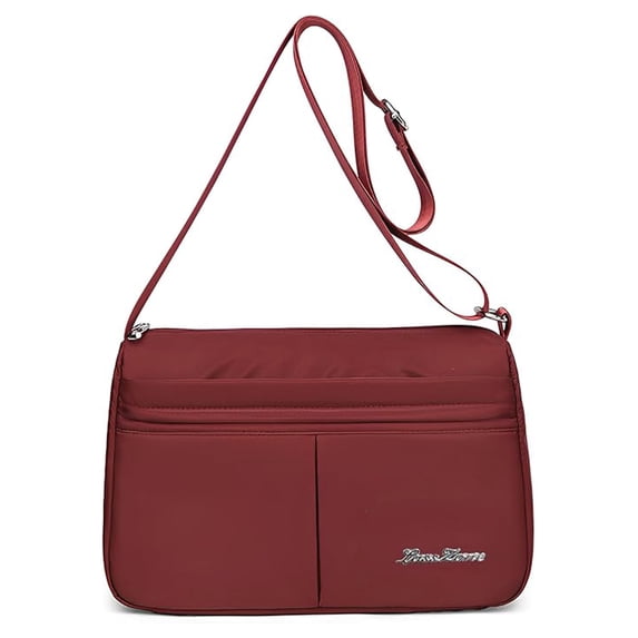 KXF Women Nylon Crossbody Satchel Purse, Lightweight Waterproof Multi Pocket Handbag for Daily Commute
