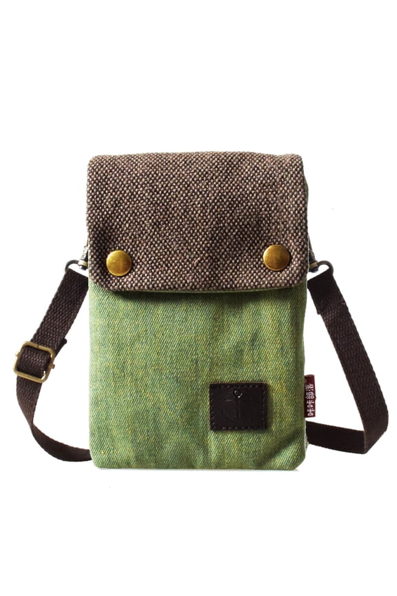 Small Canvas Crossbody Bags Women Canvas Cellphone Purse Coin Pouch Wallet Wristlet Clutch