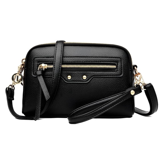 KXF Square PU Leather Shoulder Bag Women Chic Crossbody Bag Lady Handbag Trendy Satchel Purse Clutch