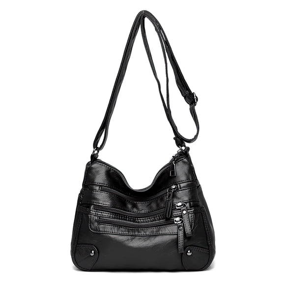 KXF Womens Crossbody Bag Soft PU Leather Ladies Shoulder Bags Satchel Purse Multi-Pocket Messenger Bag