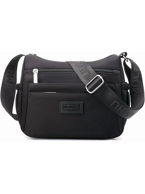 Womens Nylon Crossbody Bag Large Capacity Shoulder Handbag Messenger Bag Travel Satchel Purse