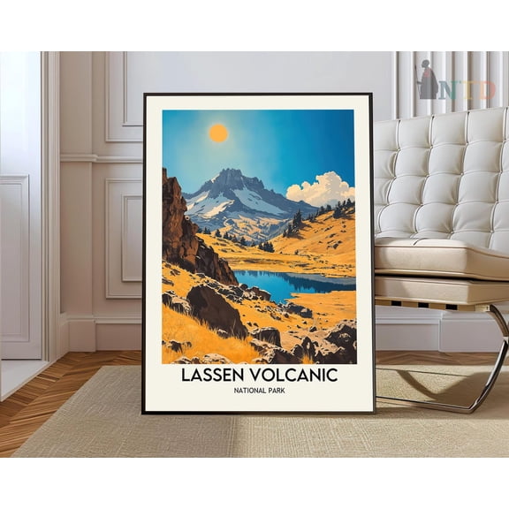 Lassen Volcanic National Park, Lassen Volcanic Wall Art, Lassen Volcanic Poster, Lassen Volcanic Photo, Lassen Volcanic California Wall Art, Modern Wall Decor, 24x36 UNFRAMED