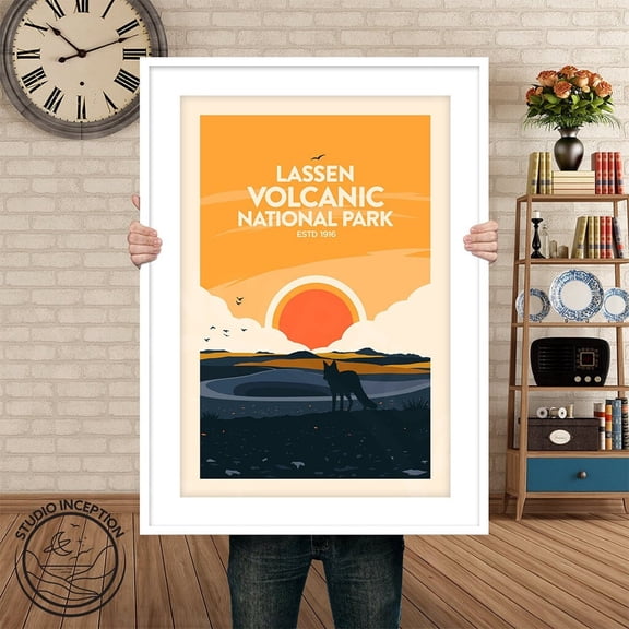 Lassen Volcanic National Park Print By Studio Inception Sierra Nevada Red Fox Wall Decor Travel Travel Print National Park