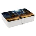 thumbnail image 1 of Lasser Bairam Elegant PU Leather Decorative Box Jewelry Organizer with Removable Compartment - Portable Earring Organizer, 1 of 6