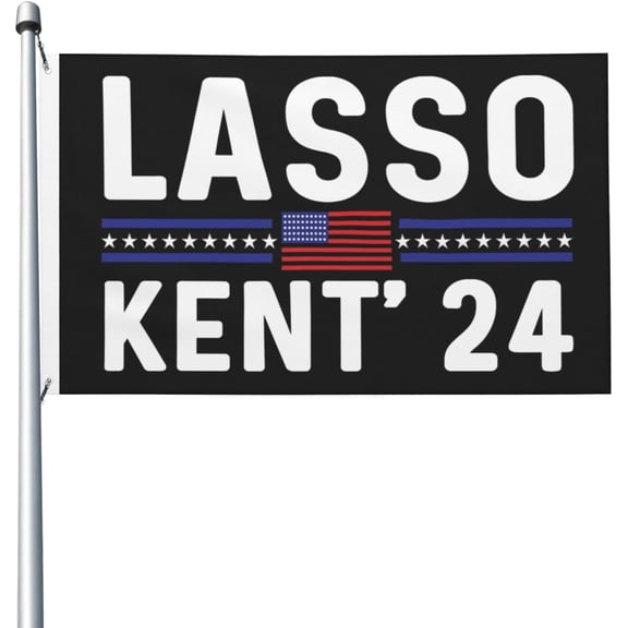 Lasso Kent' 24 Flag For Room Guys Double Sided Funny Flag Outdoor Banner For Yard 3x5 Ft, Lasso Kent' 24 Tapestry For Classroom