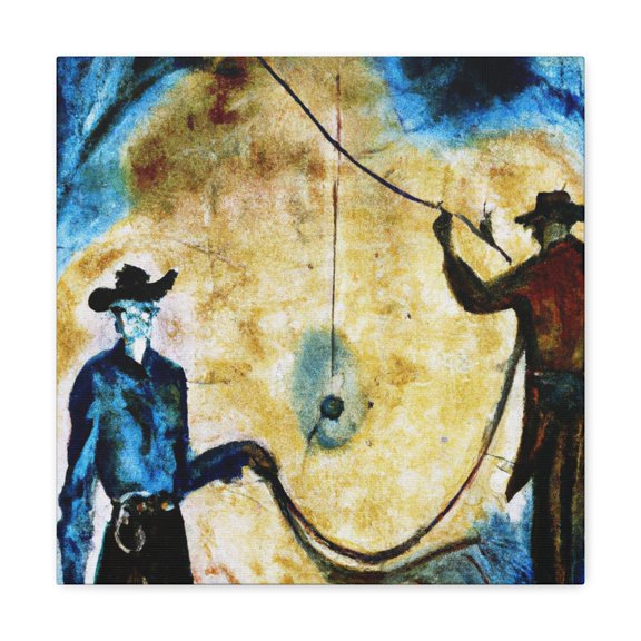 "Lassoed by Impressionism" - Canvas