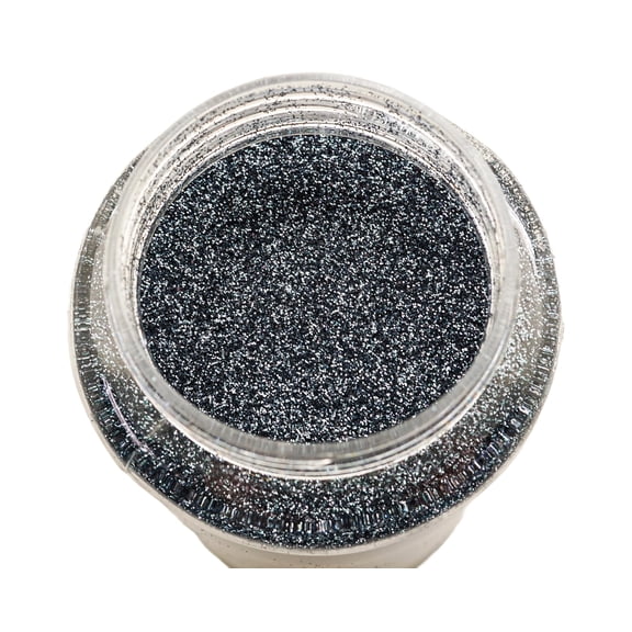 Lassos Boutique 1-Pound Extra Fine Decorative Bulk Glitter Powder Bottle Art Craft (Charcoal)