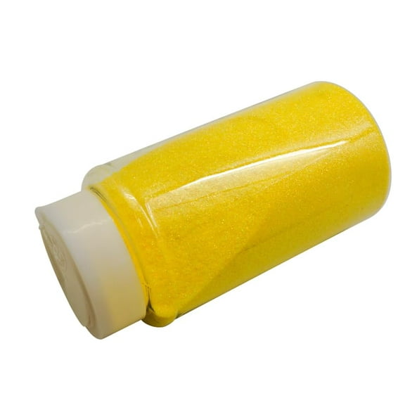 Lassos Boutique 1-Pound Extra Fine Decorative Bulk Glitter Powder Bottle Art Craft (Lemon)