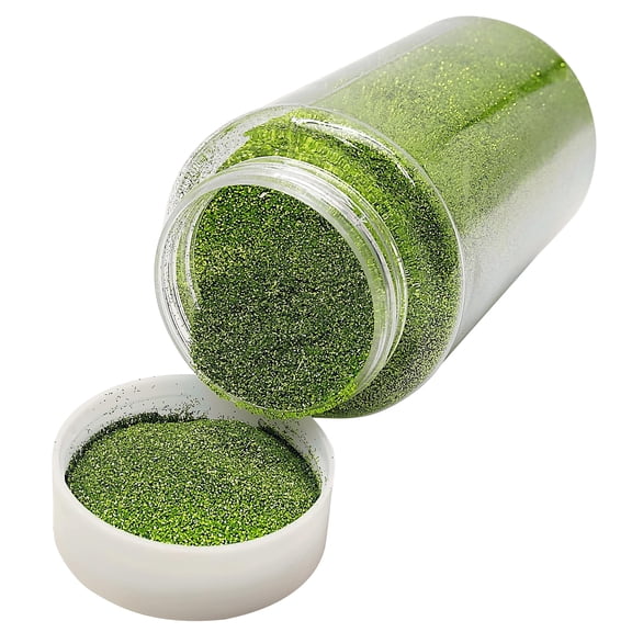 Lassos Boutique 1-Pound Extra Fine Decorative Bulk Glitter Powder Bottle Art Craft (Olive)