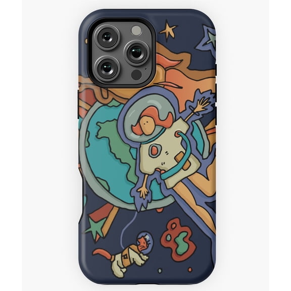 Lasstranaut Female Astronaut Phone Case for iPhone 16 15 14 13 12 11 Pro Max