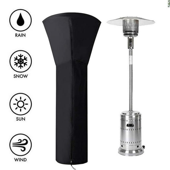 Last Chance 1 Patio Heater Cover Per Pack,Patio Heater Cover 228X106X70Cm,Full Length Patio Standup Outdoor Round Heater Covers Waterproof With Zipper