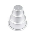 thumbnail image 1 of Last Chance 1 X Cake Pan,Mini Three-Layer Cake Pan 3*7 X 8Cm,Mini Three-Tiered Cake Pan Pudding Mold Muffin Decorating Mould Tools, 1 of 1