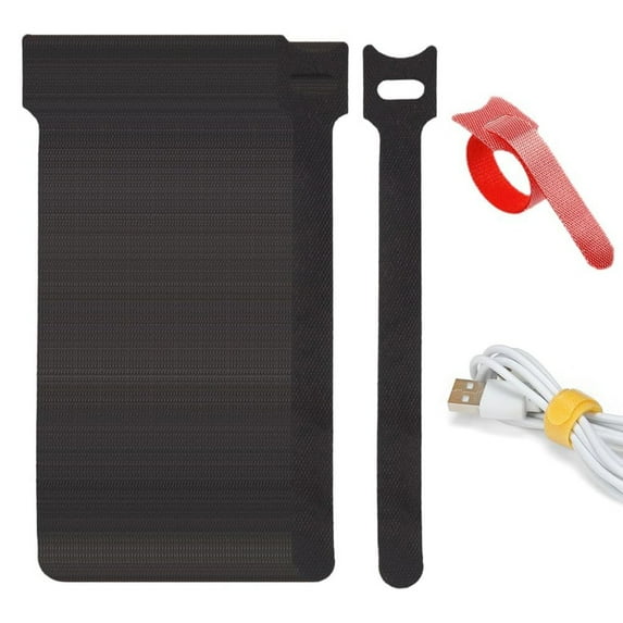 Last Chance 100*Hook And Loop Cable Ties,100Pcs Headphone Velcro Straps Black,T Type Self Adhesive Tape Model 2024 100Pcs 12 X 150Mm Cable Tie Reusable Tape For Home Desks And Charging Cables
