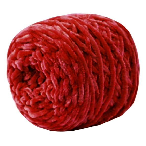 Last Chance 1X Ball Of Yarn,Gold Velvet Yarn Handmade Diy Crochet Scarf Yarn 14 Rust Red,Soft Gold Velvet Knitting Yarn Diy Shawl Scarf Crochet Thread Woollenyarn