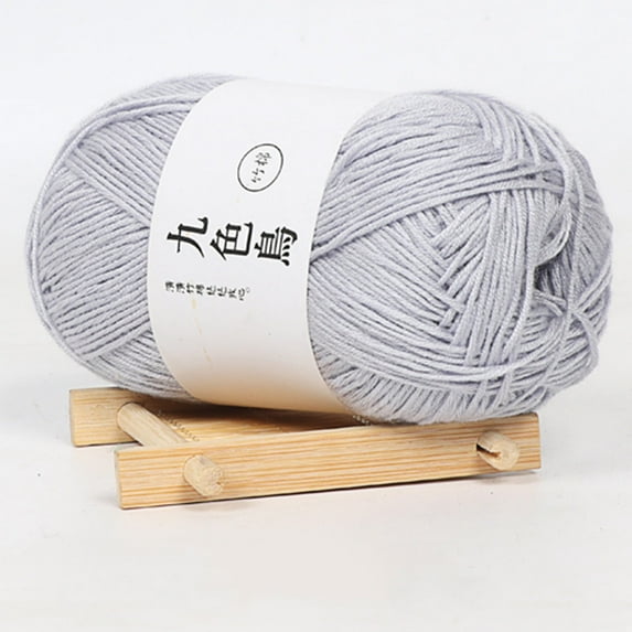 Last Chance 1X Ball Of Yarn,Nine-Color Bird Tencel Bamboo Charcoal Cotton Baby Yarn Fine Wool Yarn 2600 White Gray,Bamboo Charcoal Cotton Baby Line Fine Wool Crochet Diy Children Cotton Yarn