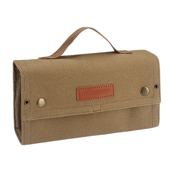 Last Chance 1X Storage Bag,Outdoor Camping Seasoning Bottle Storage Bag Khaki,Portable Bag Portable Canvas Seasoning Storage Bag Seasoning Bottle Holder For Outdoor Camping Bbq Picnic